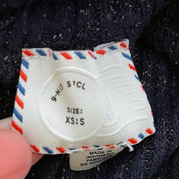 Postmark Anthropologie XS/S Purple Cowl Neck Long Sleeve Ruffle Orley Sweater - Picture 8 of 10